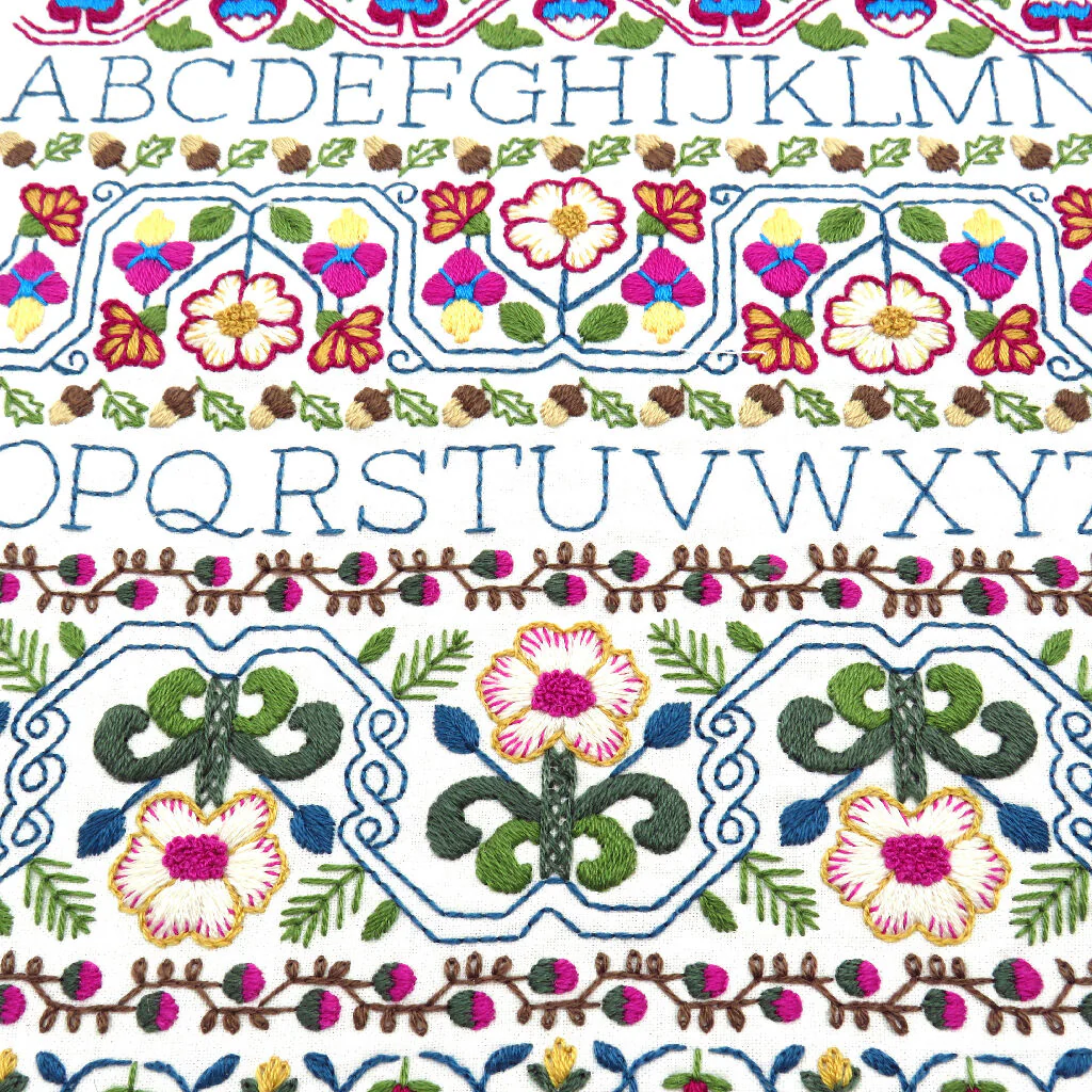 18th Century Sampler Hand Embroidery Kit - Image 2