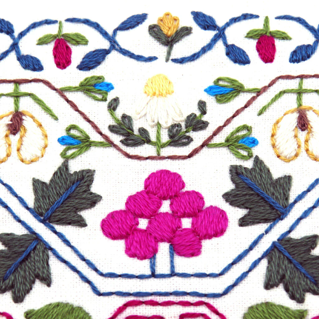 18th Century Sampler Hand Embroidery Kit - Image 4