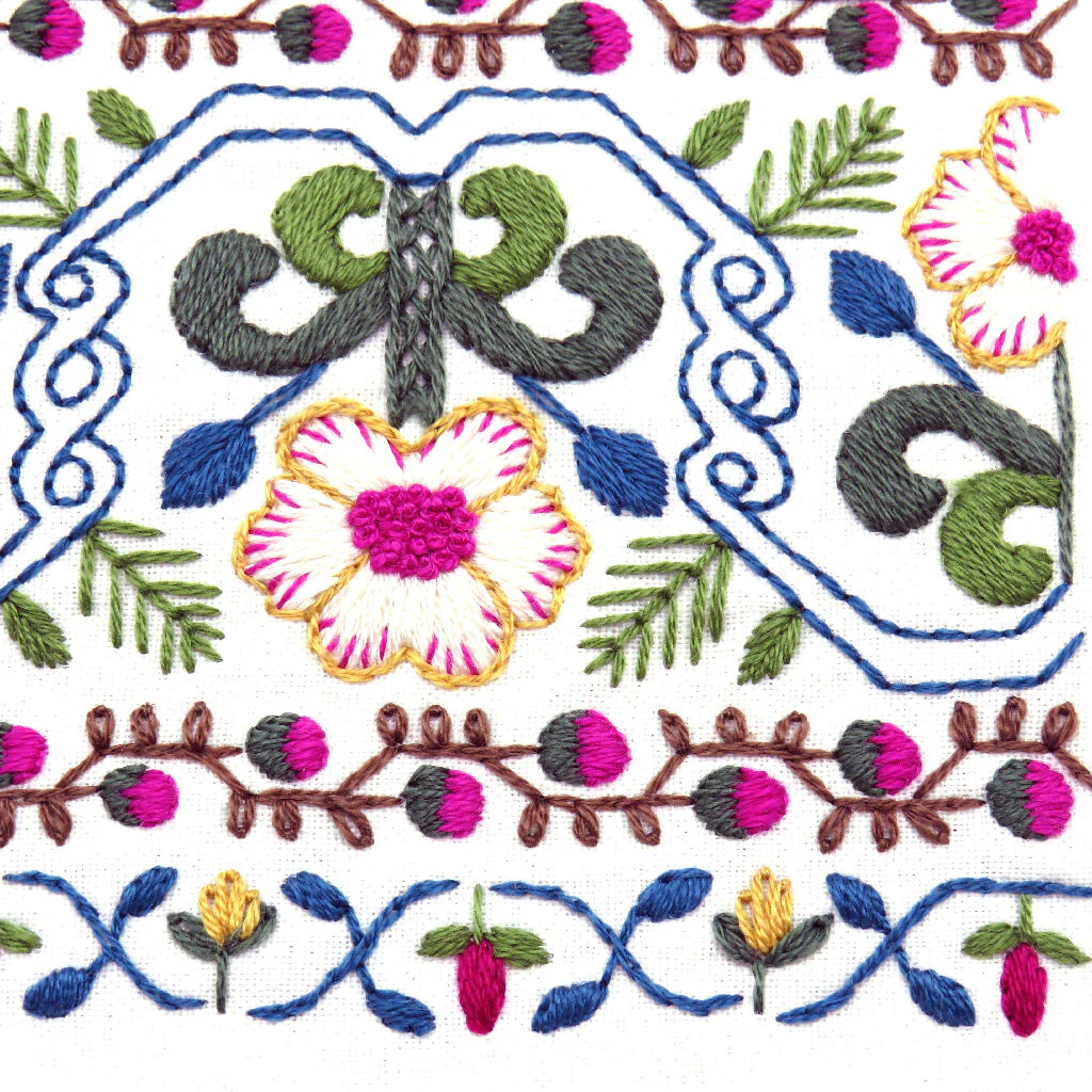 18th Century Sampler Hand Embroidery Kit - Image 6