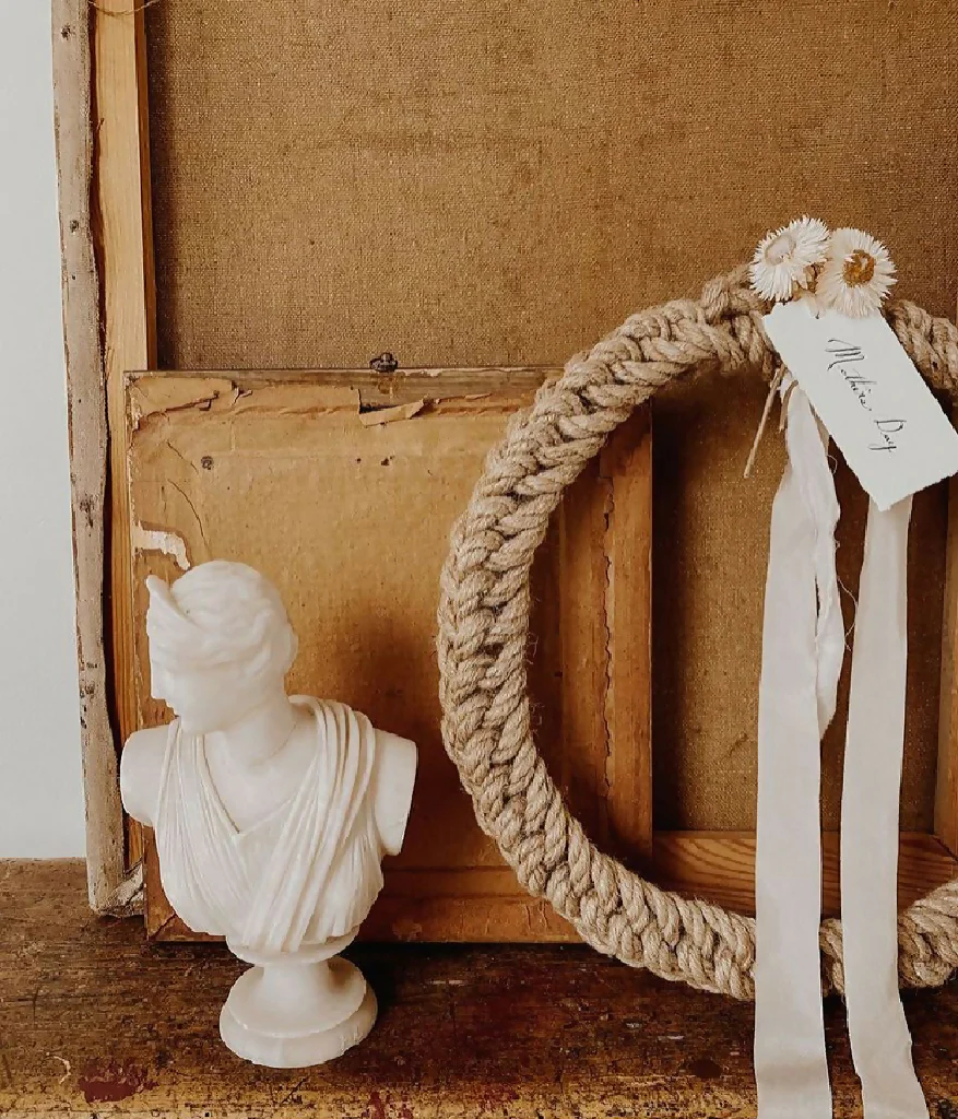 30cm Jute Rope Spring Wreath - Image 2