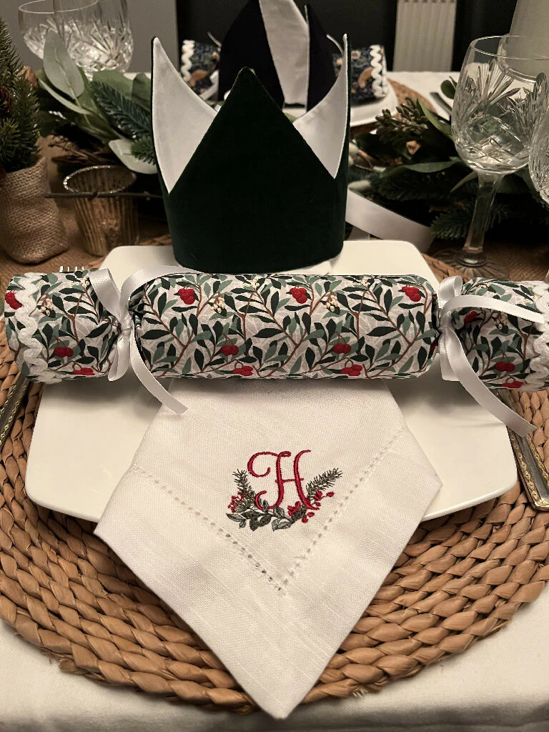 6 William Morris Luxury Reusable Fabric Christmas Crackers - Strawberry Thief and the V&A Collection - Image 9