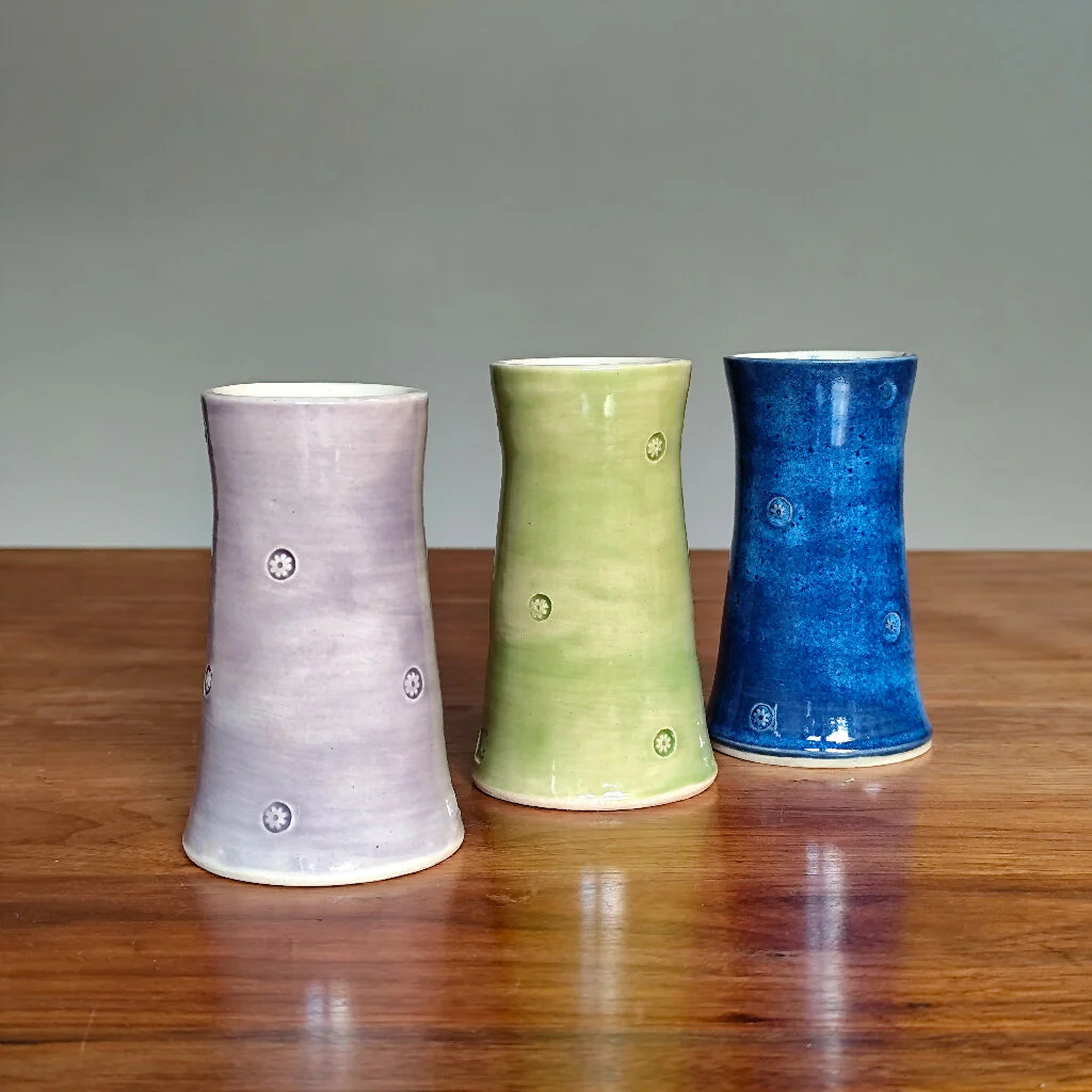 60th Birthday Anniversary Handmade Vase With Ceramic Tag - Image 5