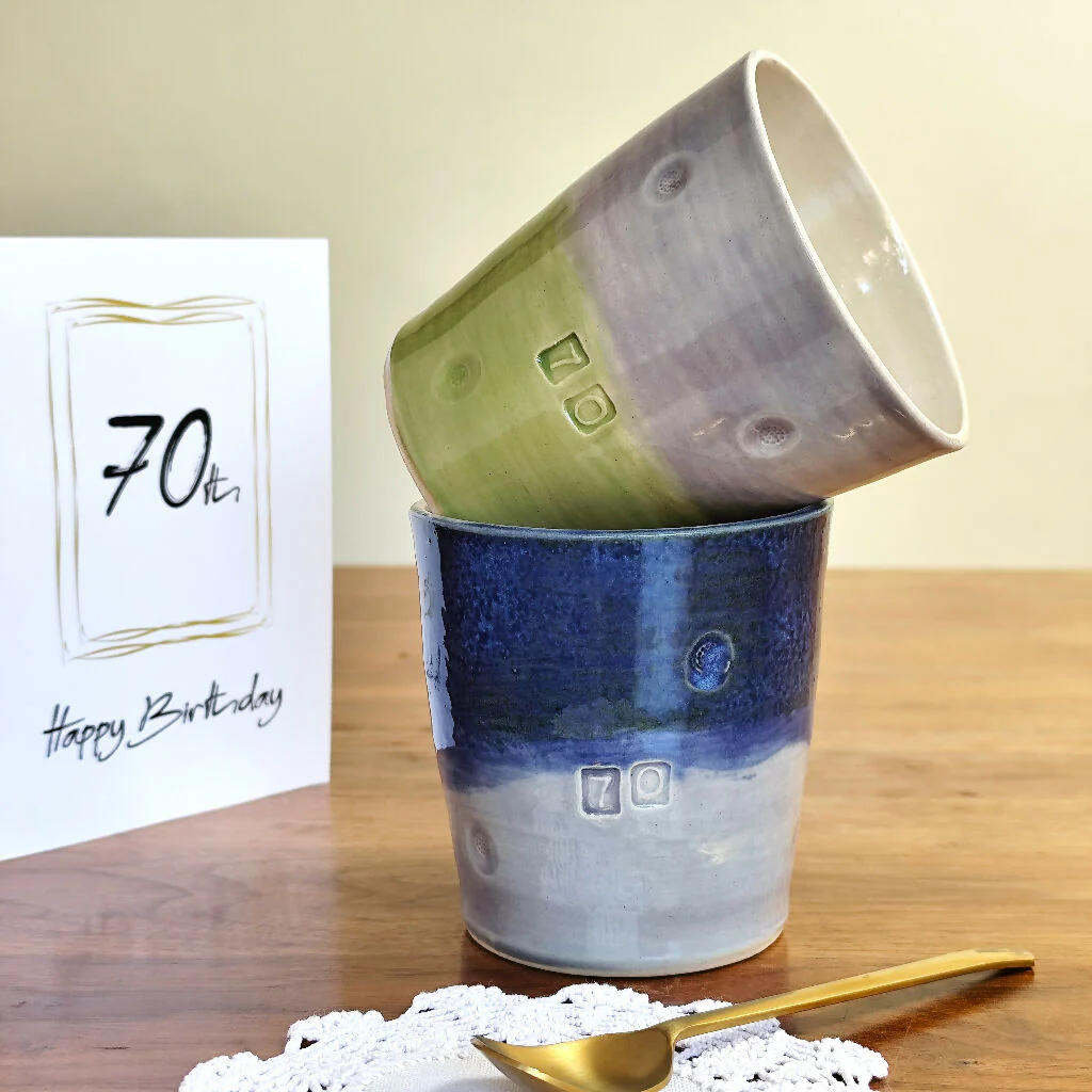 70th Birthday Anniversary Mug Tumbler
