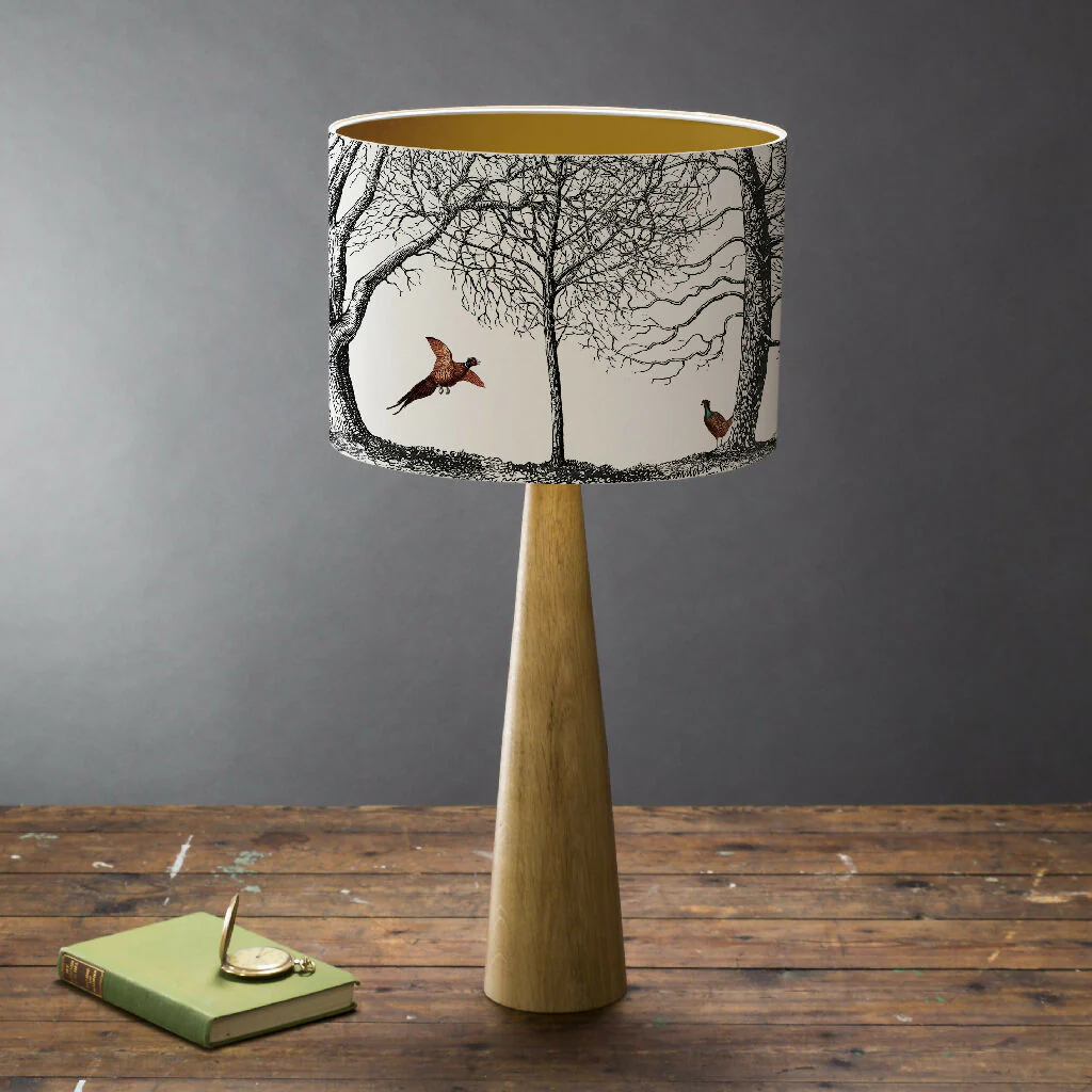 A Flock of Pheasants Lampshade – British Wildlife Collection - Image 3