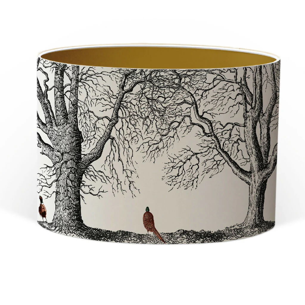 A Flock of Pheasants Lampshade – British Wildlife Collection - Image 4