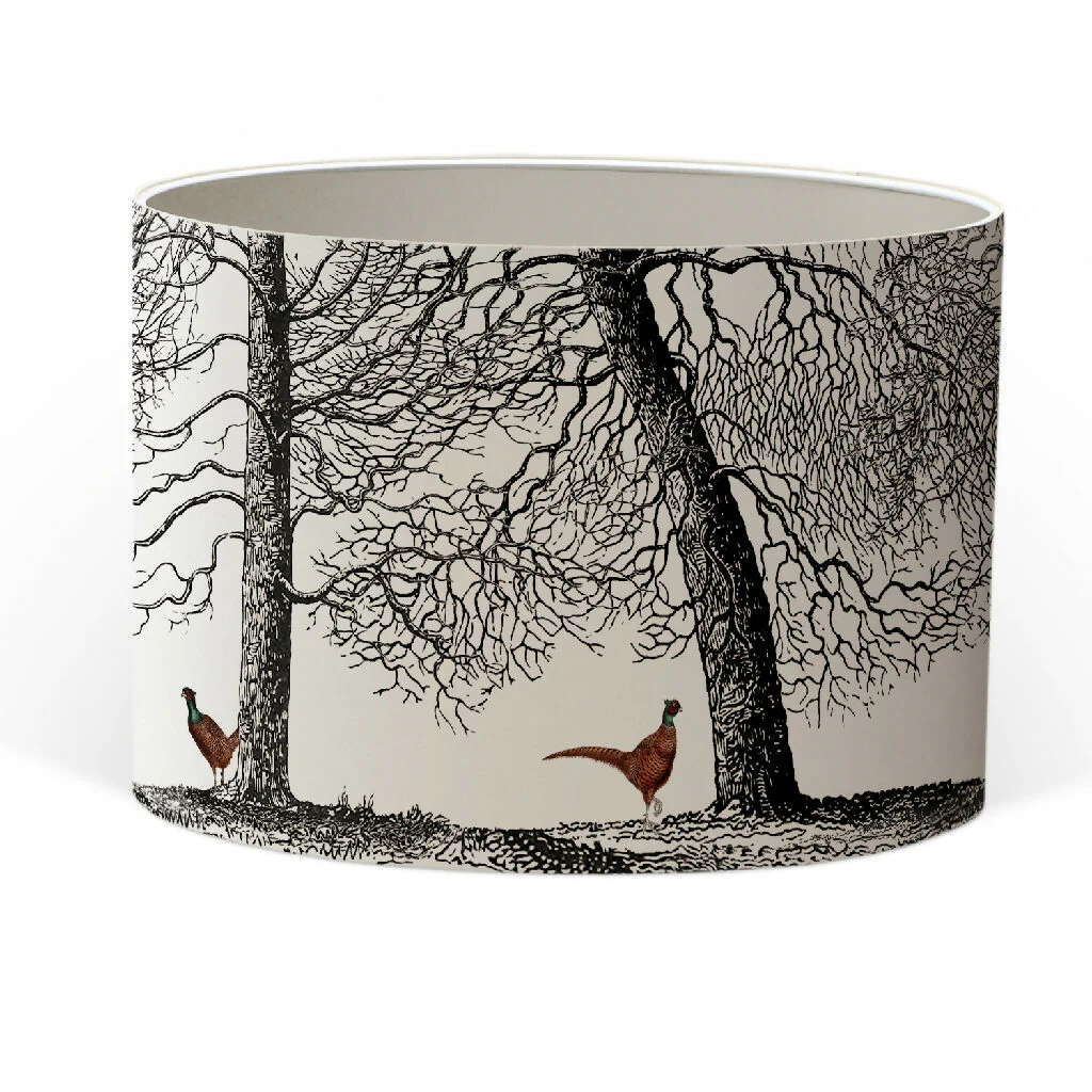 A Flock of Pheasants Lampshade – British Wildlife Collection - Image 5