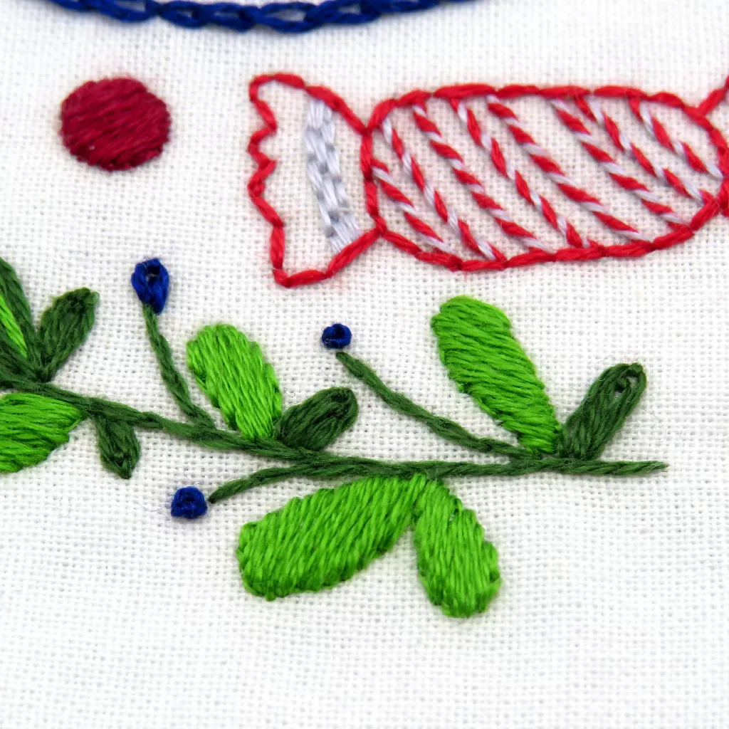 A Very Merry Bauble Christmas Hand Embroidery Kit - Image 5