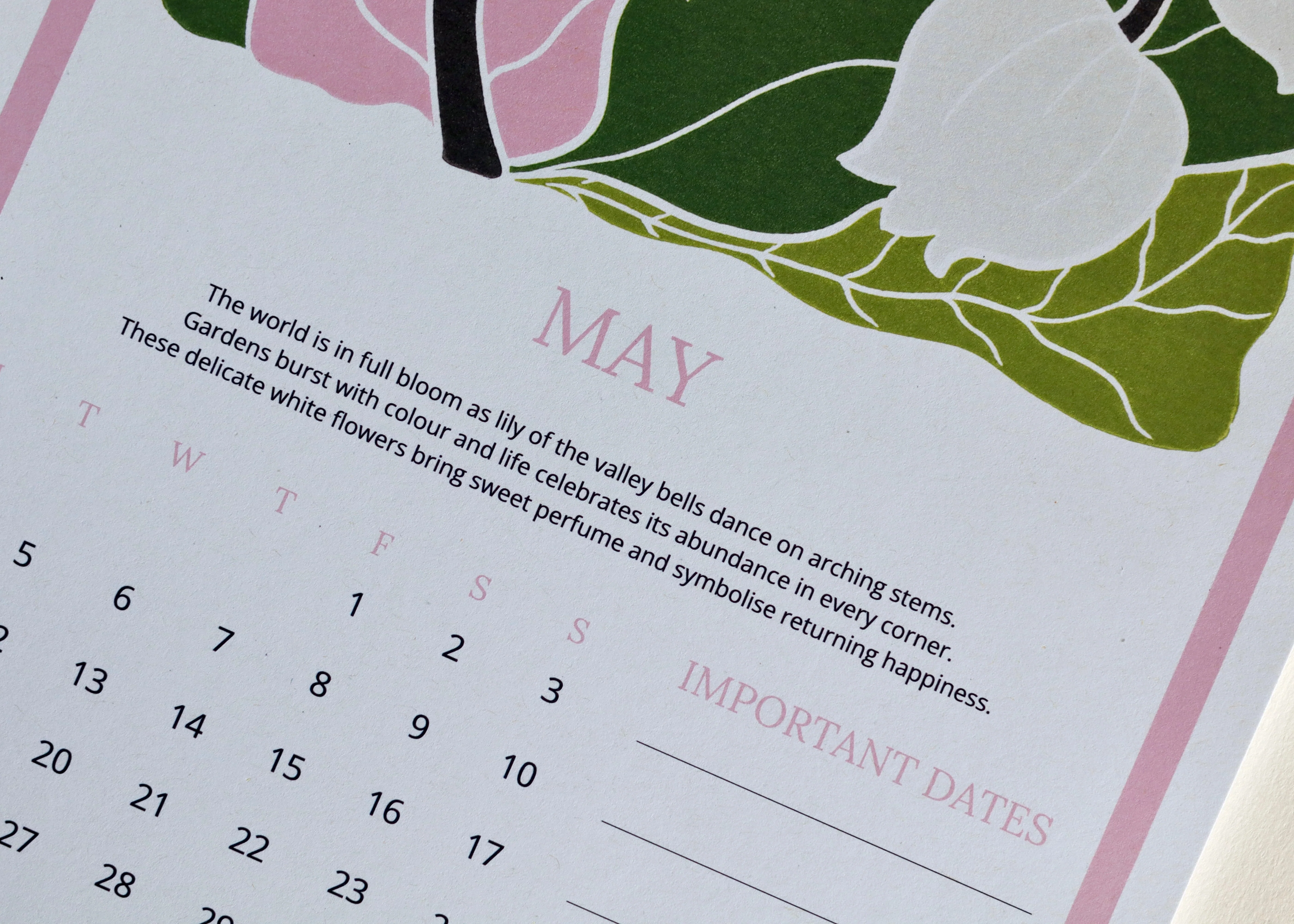 A Year in Bloom Hanging Wall Calendar 2026 - Image 13