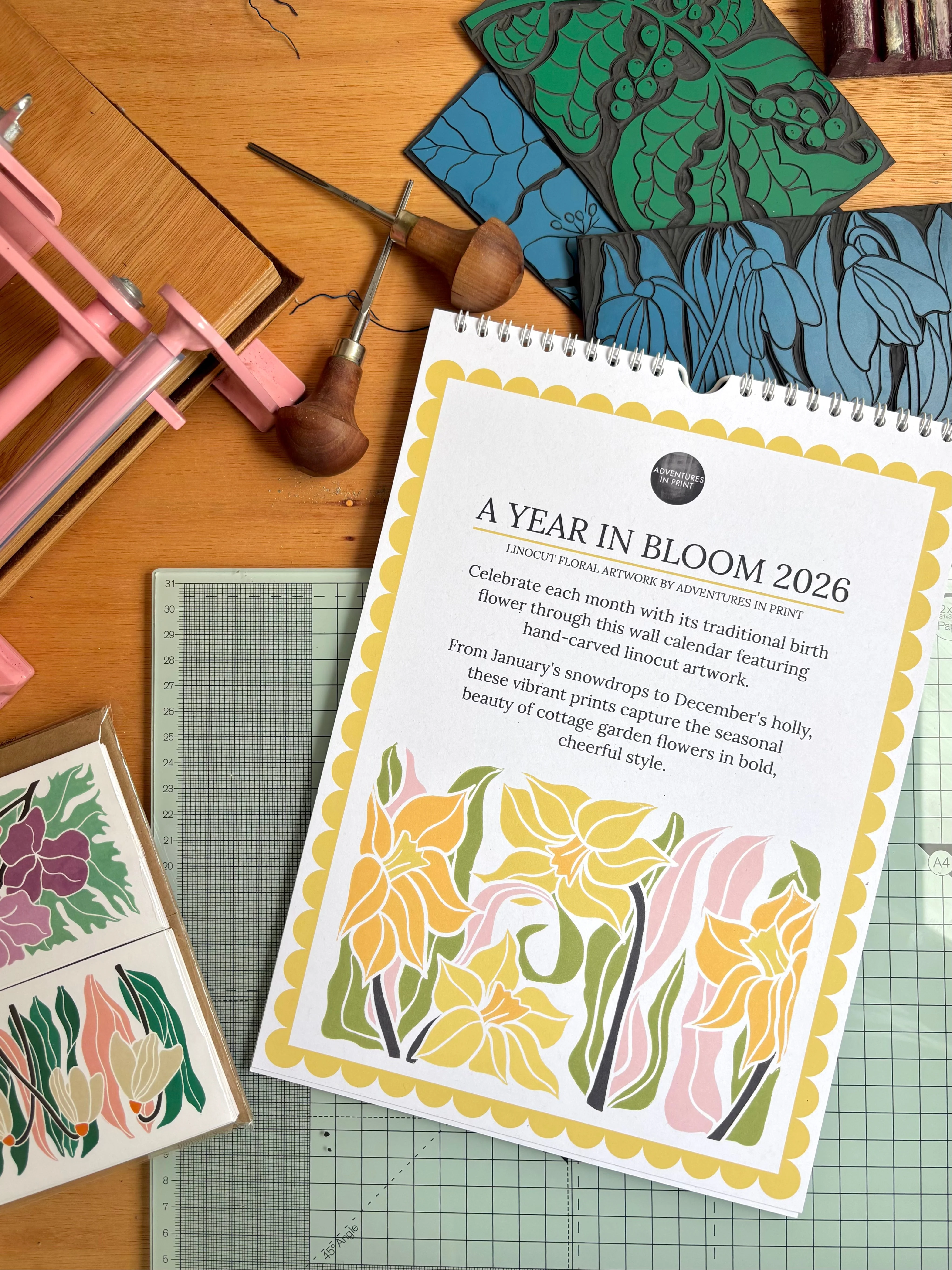 A Year in Bloom Hanging Wall Calendar 2026 - Image 9