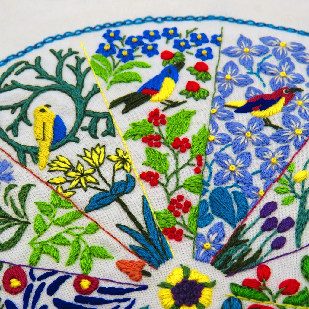 A Year Inspired by Voysey Embroidery Stitch Kit - Image 4