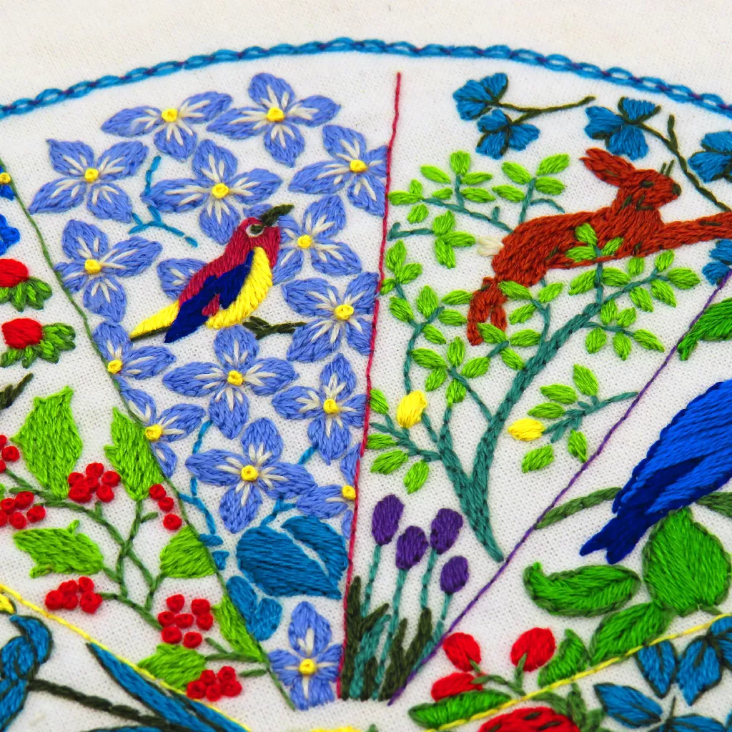 A Year Inspired by Voysey Embroidery Stitch Kit - Image 5