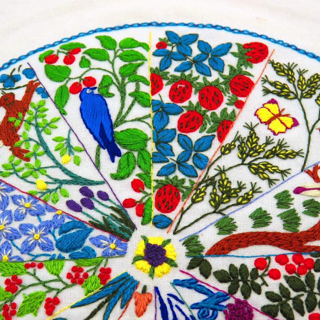 A Year Inspired by Voysey Embroidery Stitch Kit - Image 6