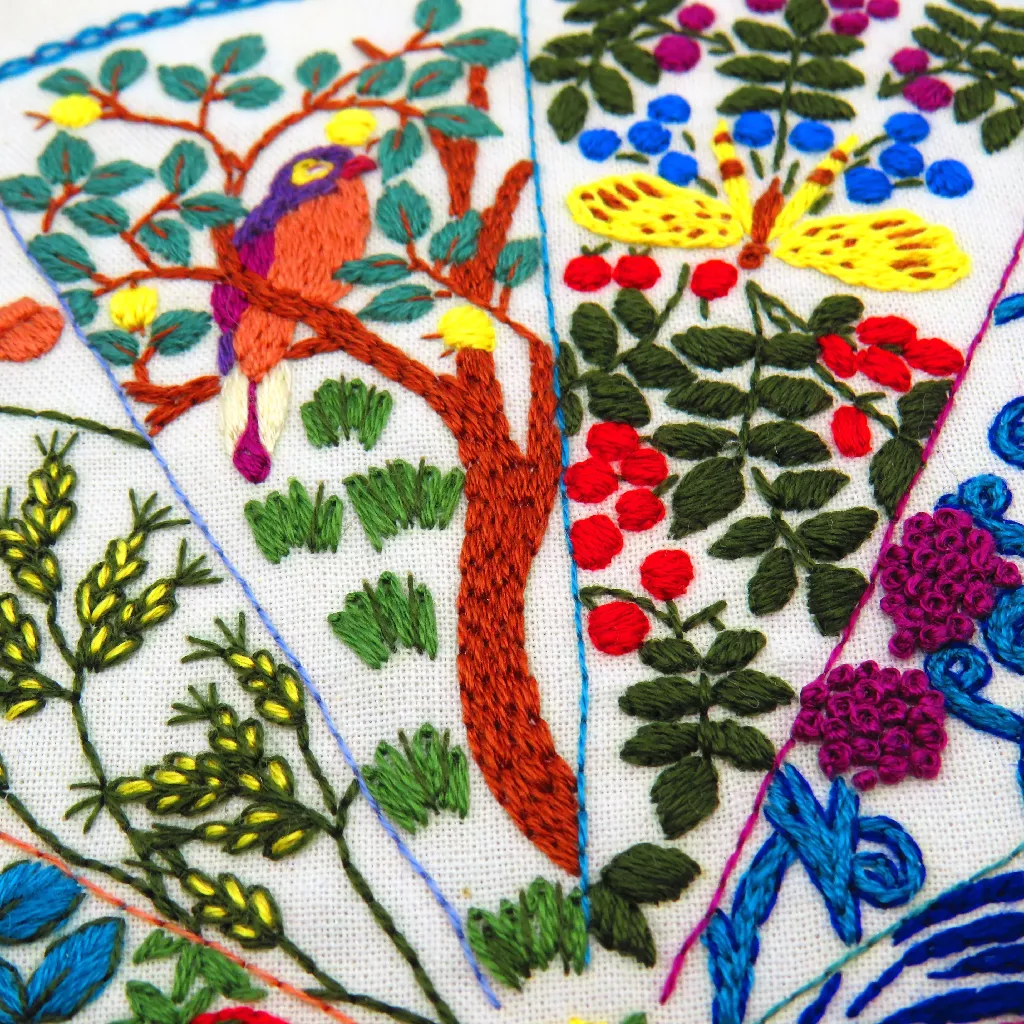A Year Inspired by Voysey Embroidery Stitch Kit - Image 7