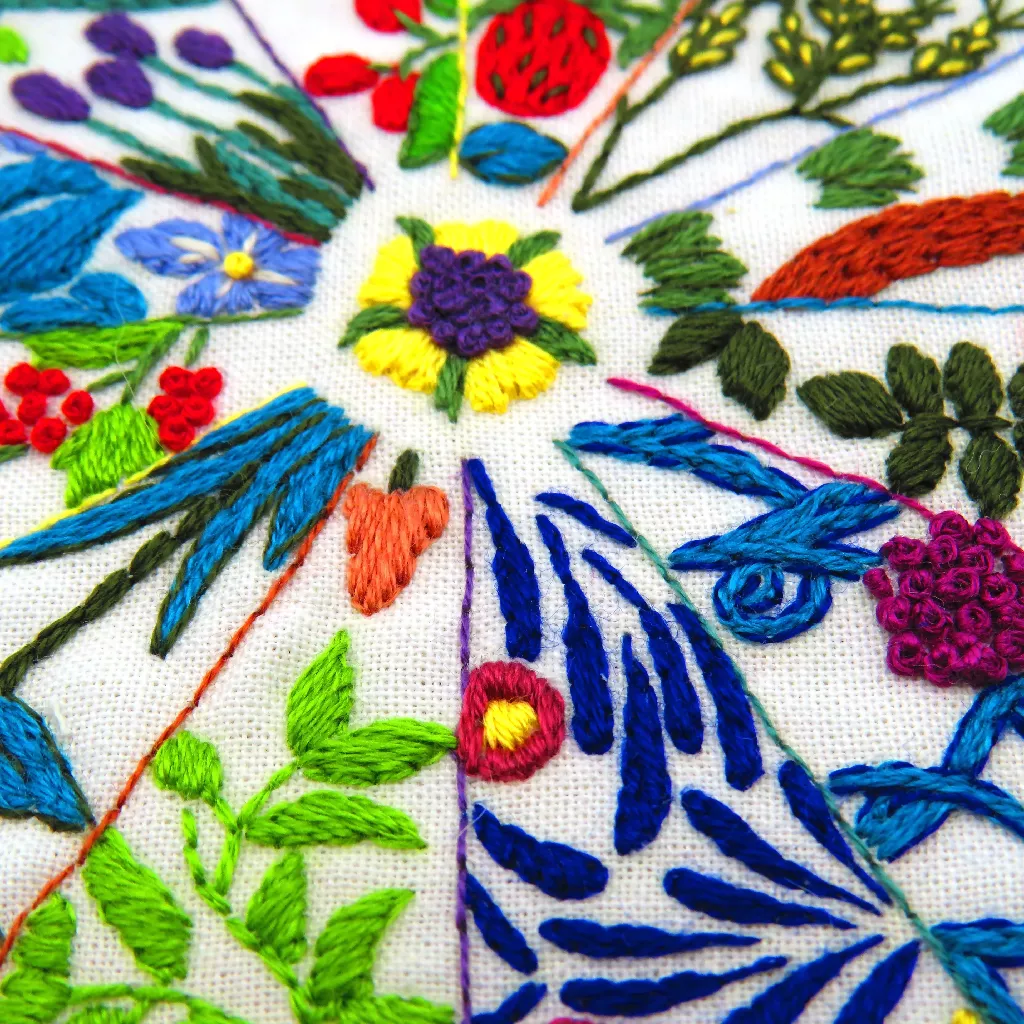 A Year Inspired by Voysey Embroidery Stitch Kit - Image 8