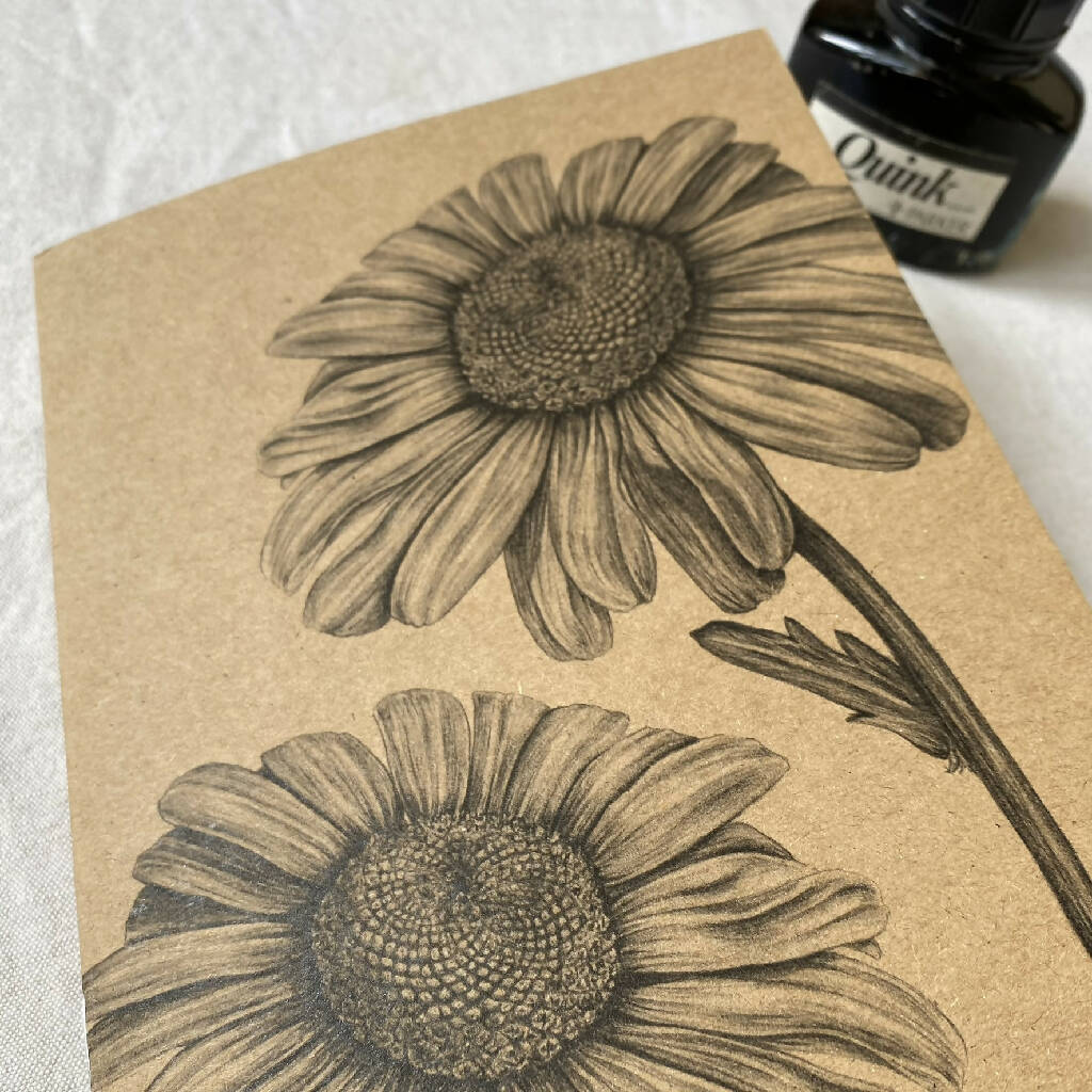 A5 Kraft Notebook - Daisy - Image 2