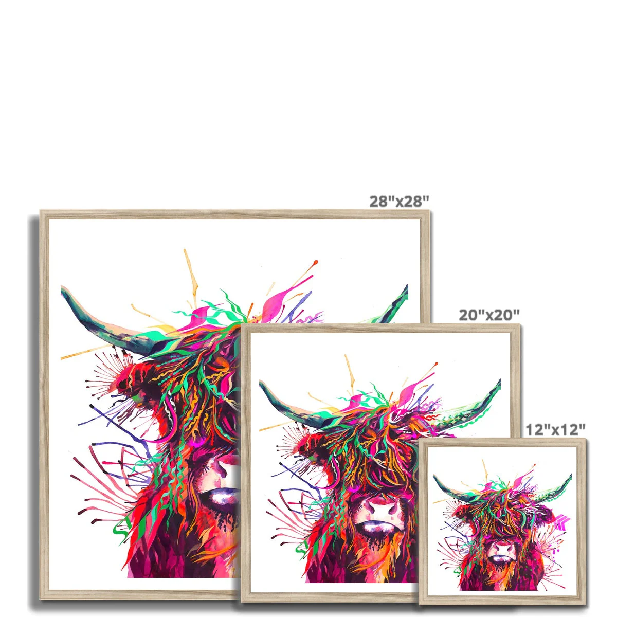 Agatha the Highland Cow Framed Print - Image 12