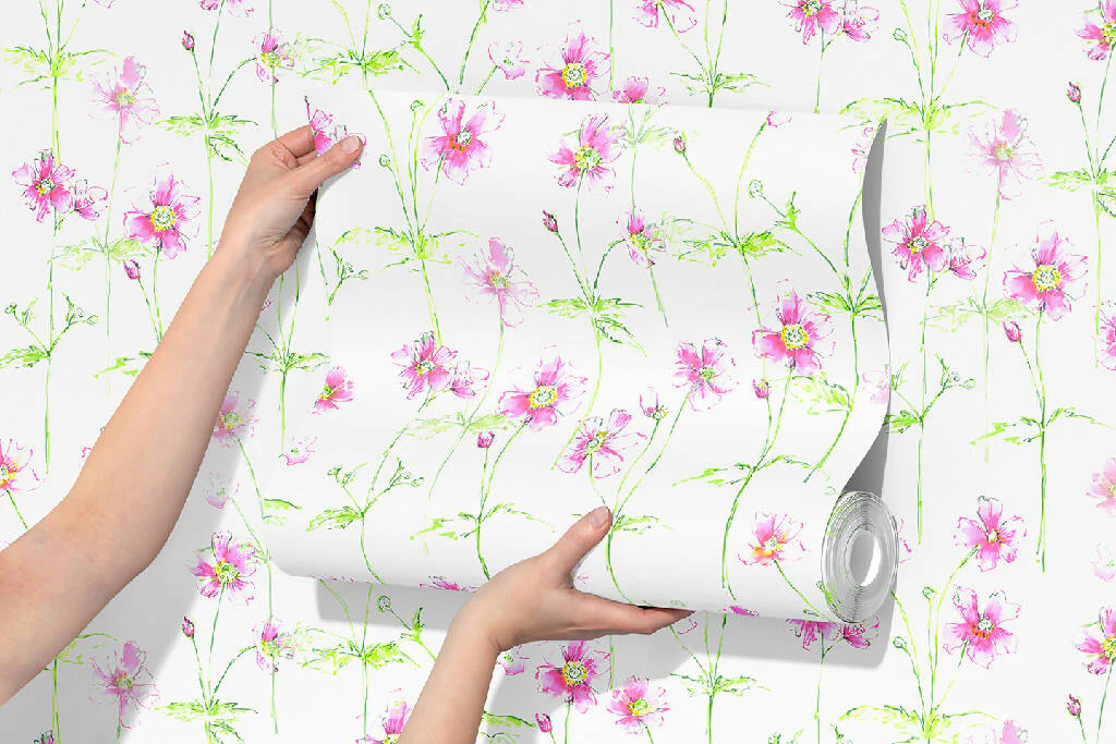 Anemone in Bloom Sustainable Wallpaper - Image 2