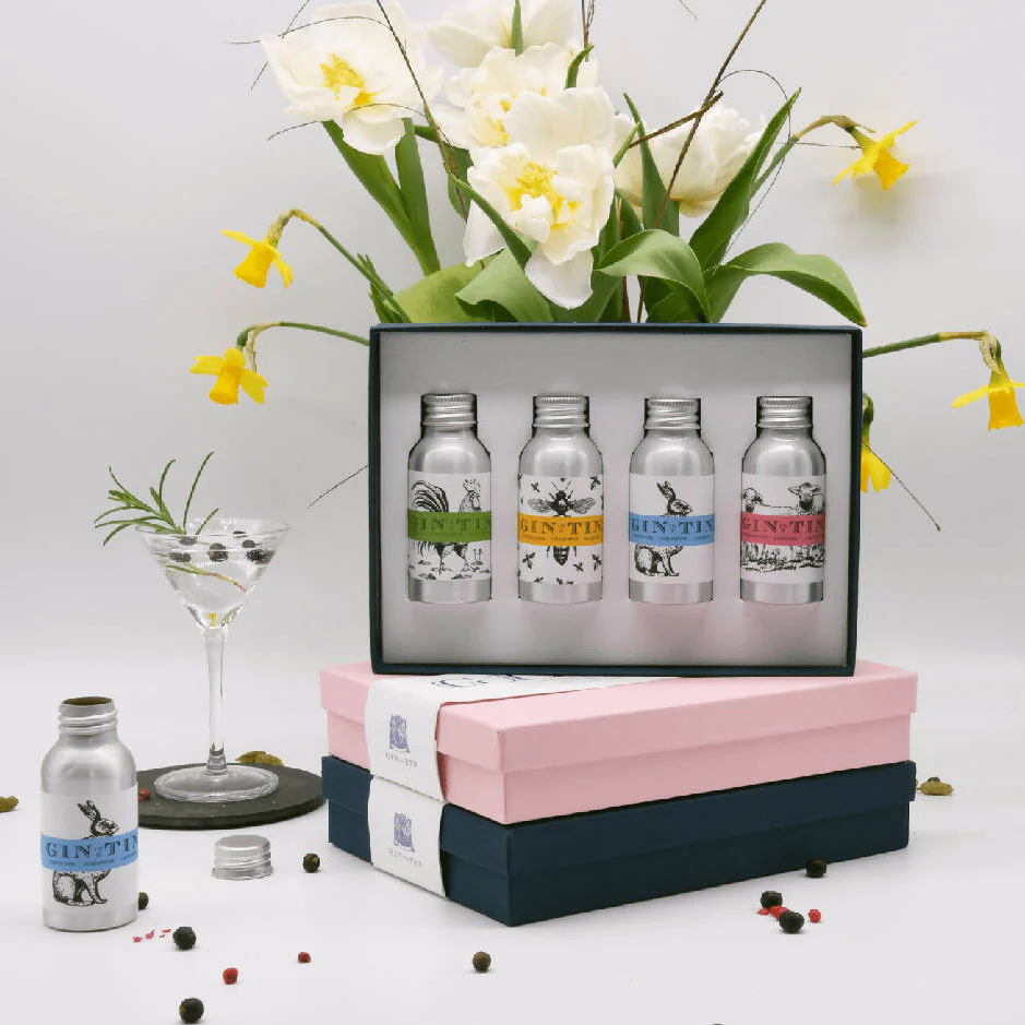 Animals Gin Gift Box Set | 35ml x 4 Tins