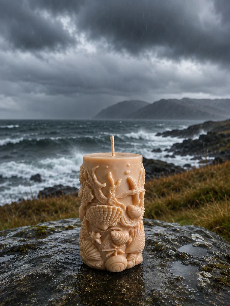 Arran Tides Scented Sculptured Candle - Image 4
