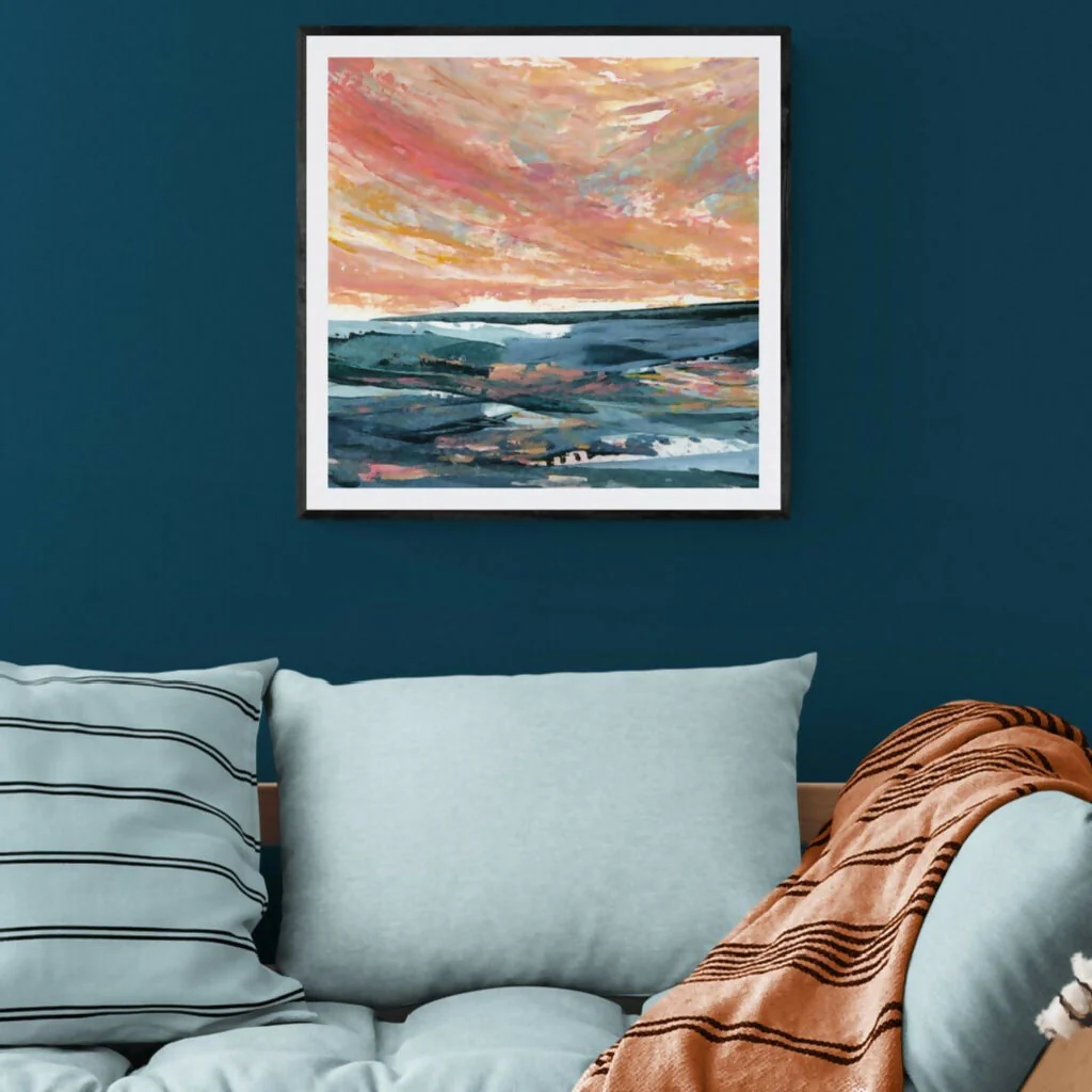 'As Joy Bursts Across the Sky’ Seascape Art Print - Image 2