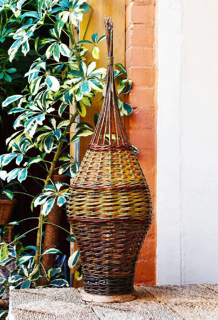 "Autumn Light" Lamp in Mixed Willow - Image 2