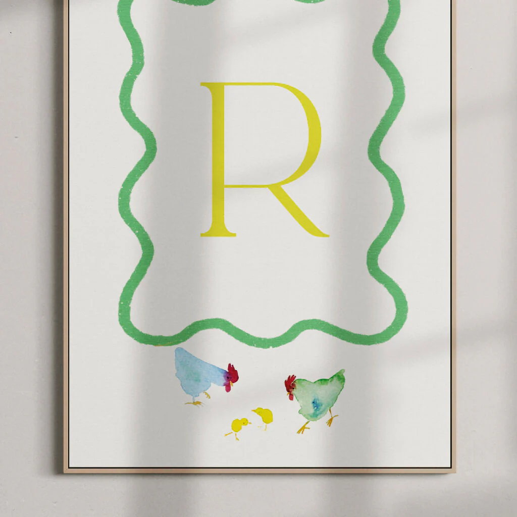 Baby Initials Personalised Giclée Fine Art Print - Image 5