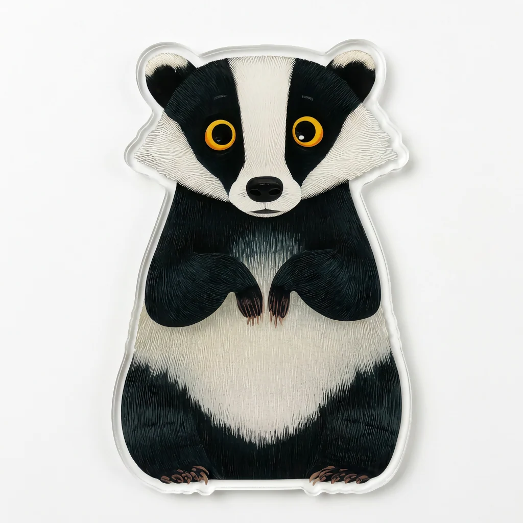 Badge - Badger Brooch Gifts Nature Wildlife Countryside - Image 2