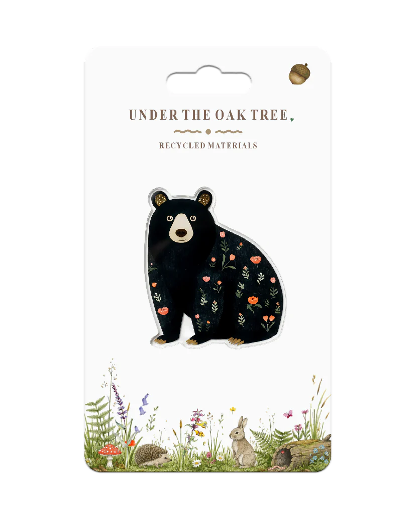 Badge - Black Bear Canada Nature Wildlife Brooch Gifts