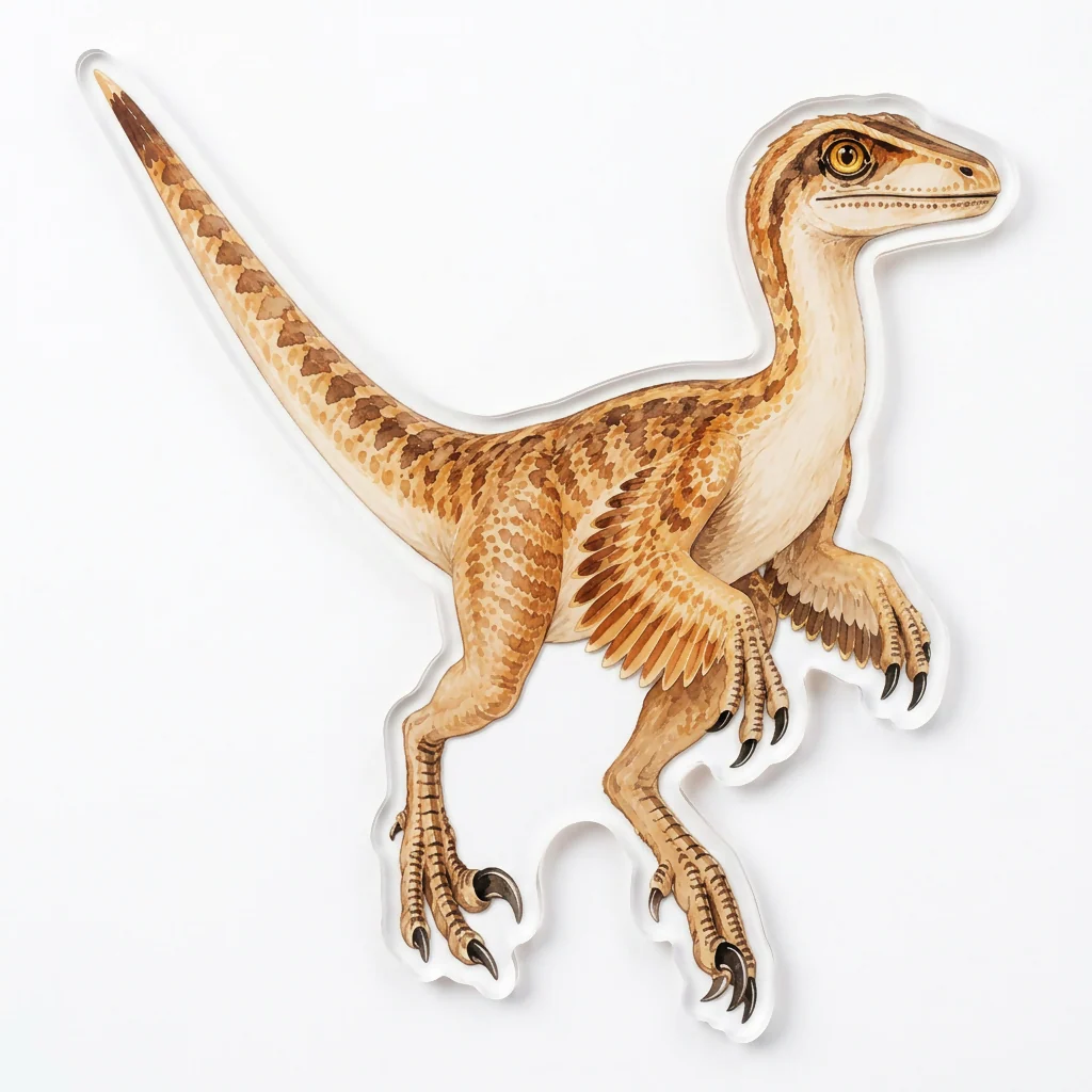 Badge - Dinosaur Velociraptor Natural History Brooch Gift - Image 2