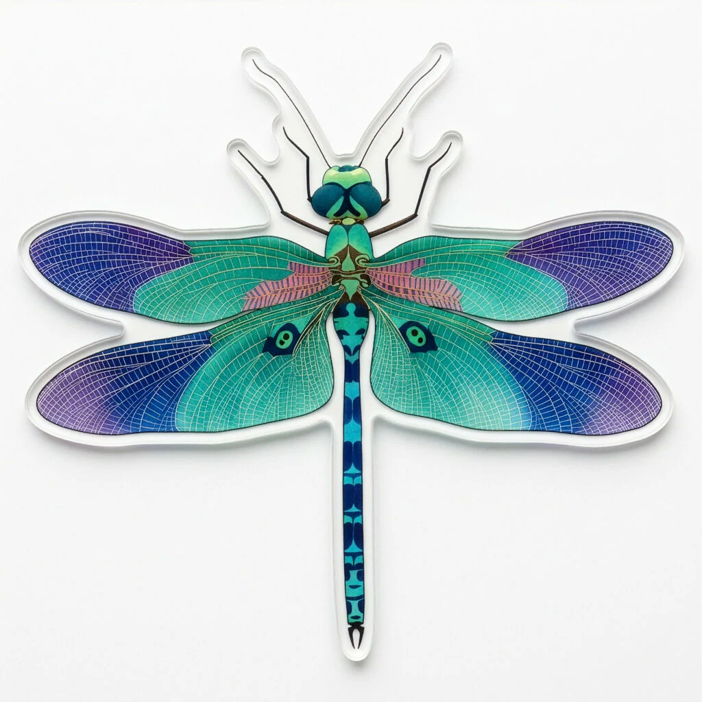 Badge - Dragonfly Wildlife Nature, Insect Gift Brooch - Image 2