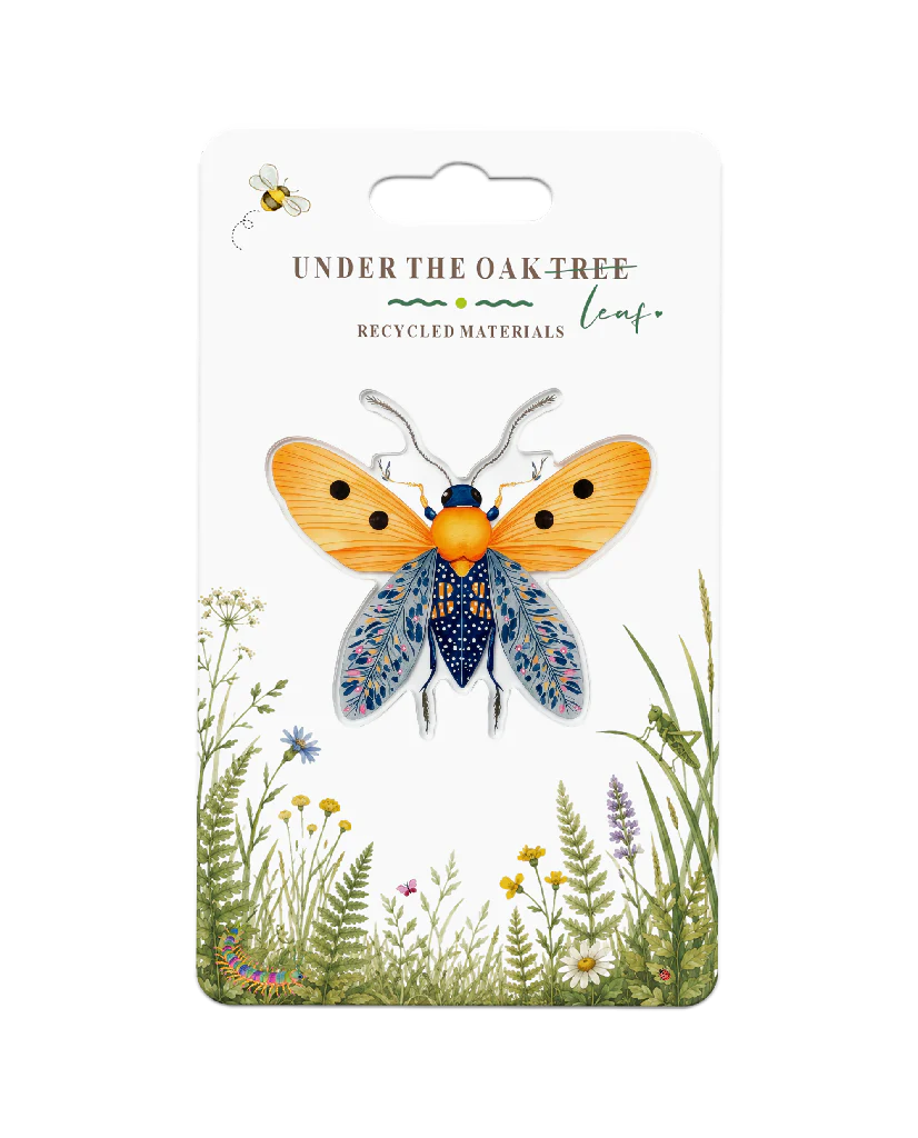 Badge - Moth Wildlife Nature, Insect Gift Brooch
