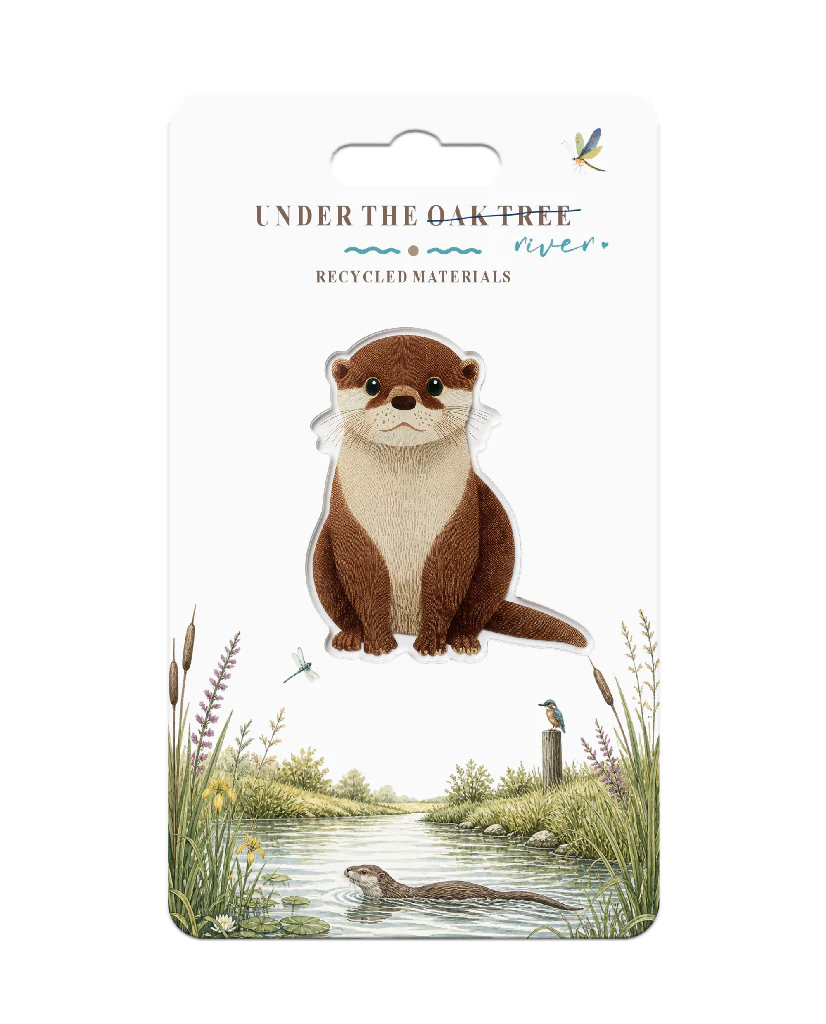 Badge - Otter River Nature Wildlife Brooch Gift