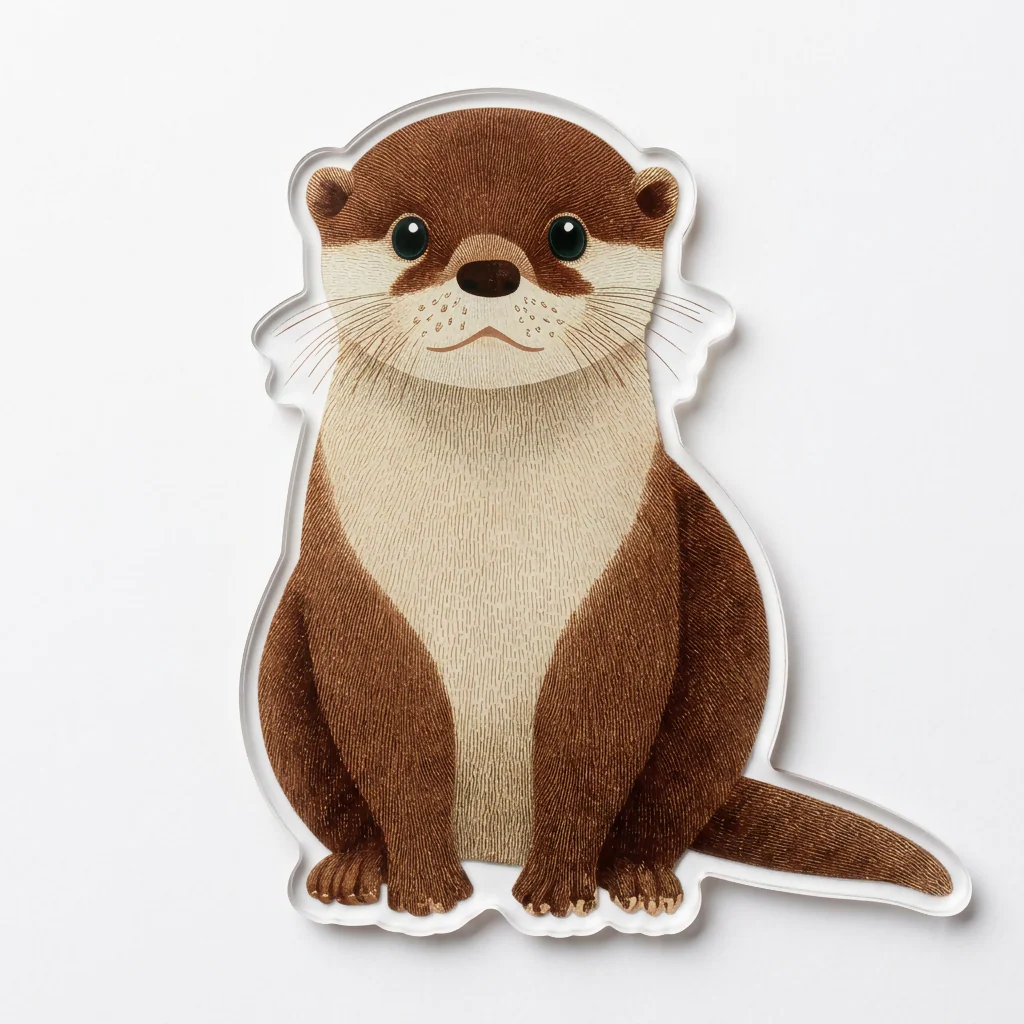 Badge - Otter River Nature Wildlife Brooch Gift - Image 2