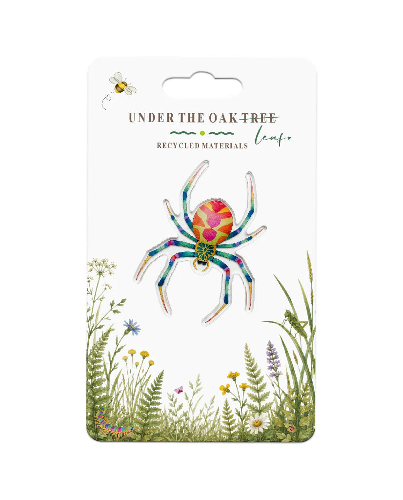 Badge - Spider Wildlife Nature, Botanical Insect Gift Brooch