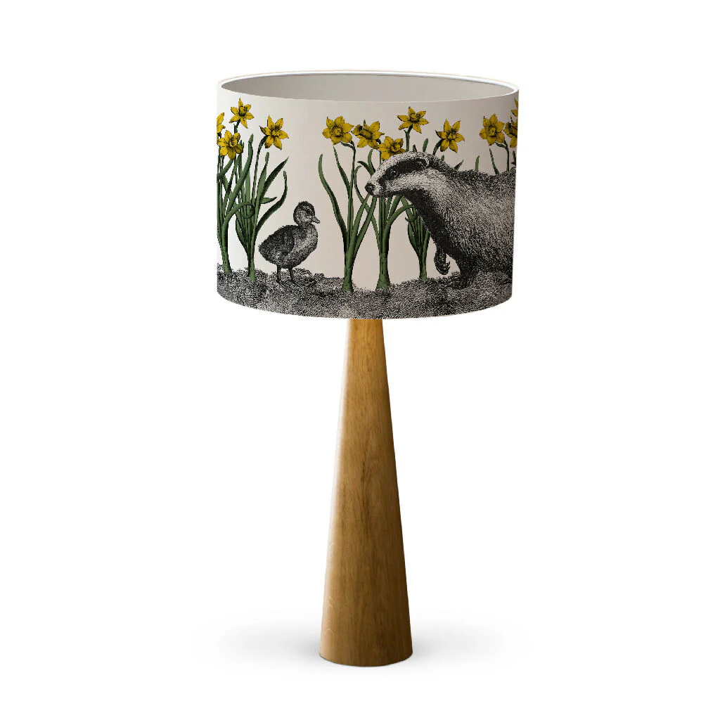 Badger and Duckling Lampshade – British Wildlife Collection - Image 6