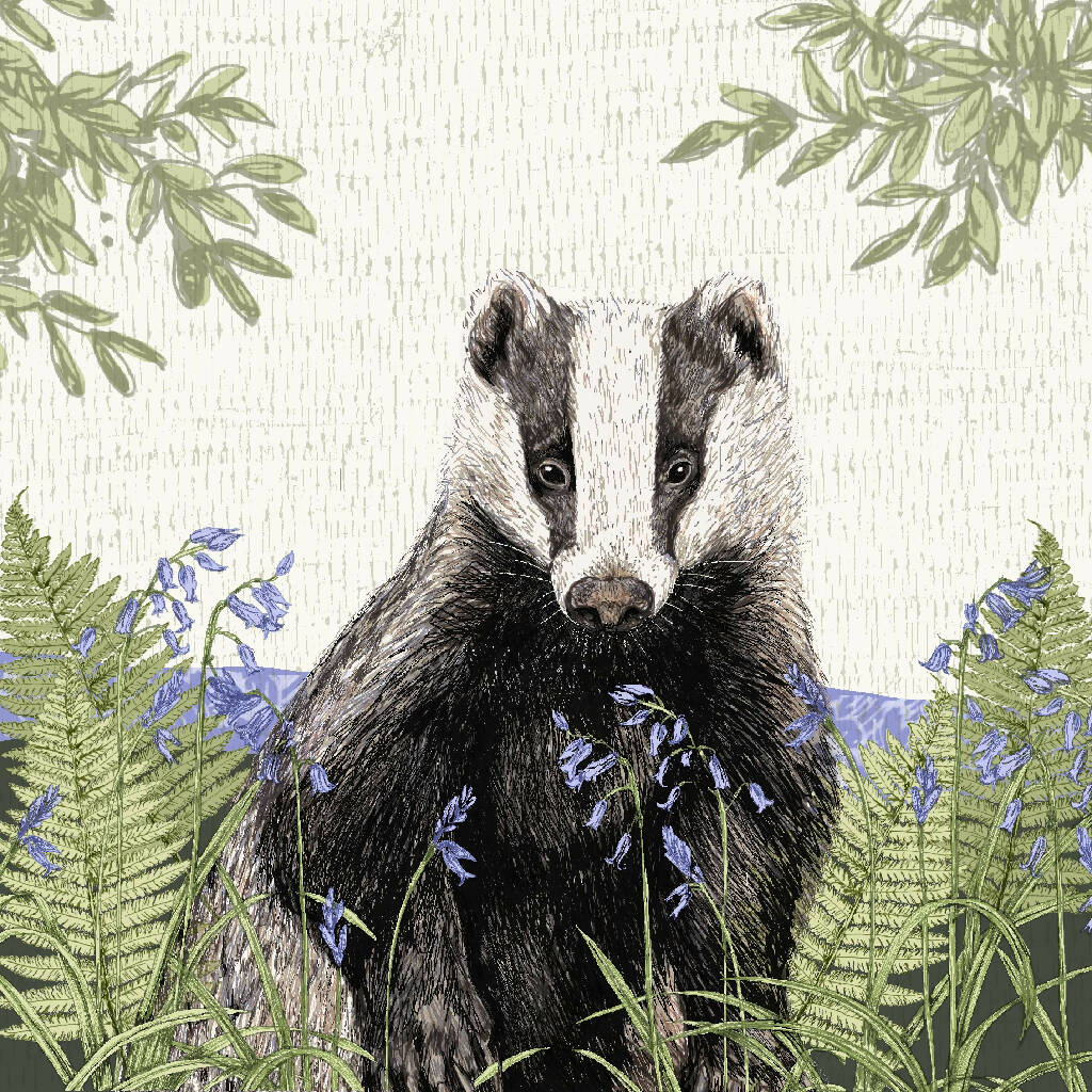 Badger -Signed and mounted Giclée Art Print - Image 5