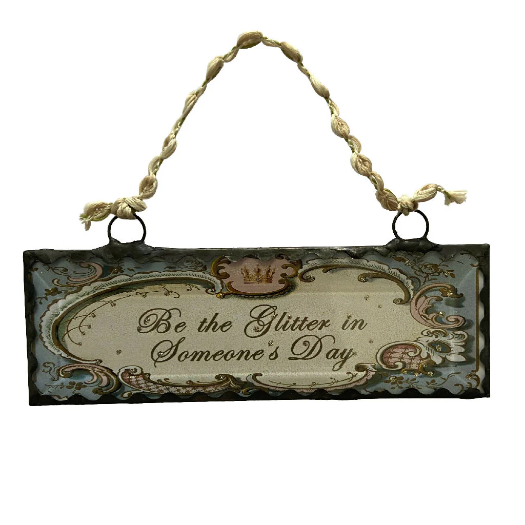 'Be the Glitter in Someone's Day' Hanging Vintage Friendship Token - Image 2