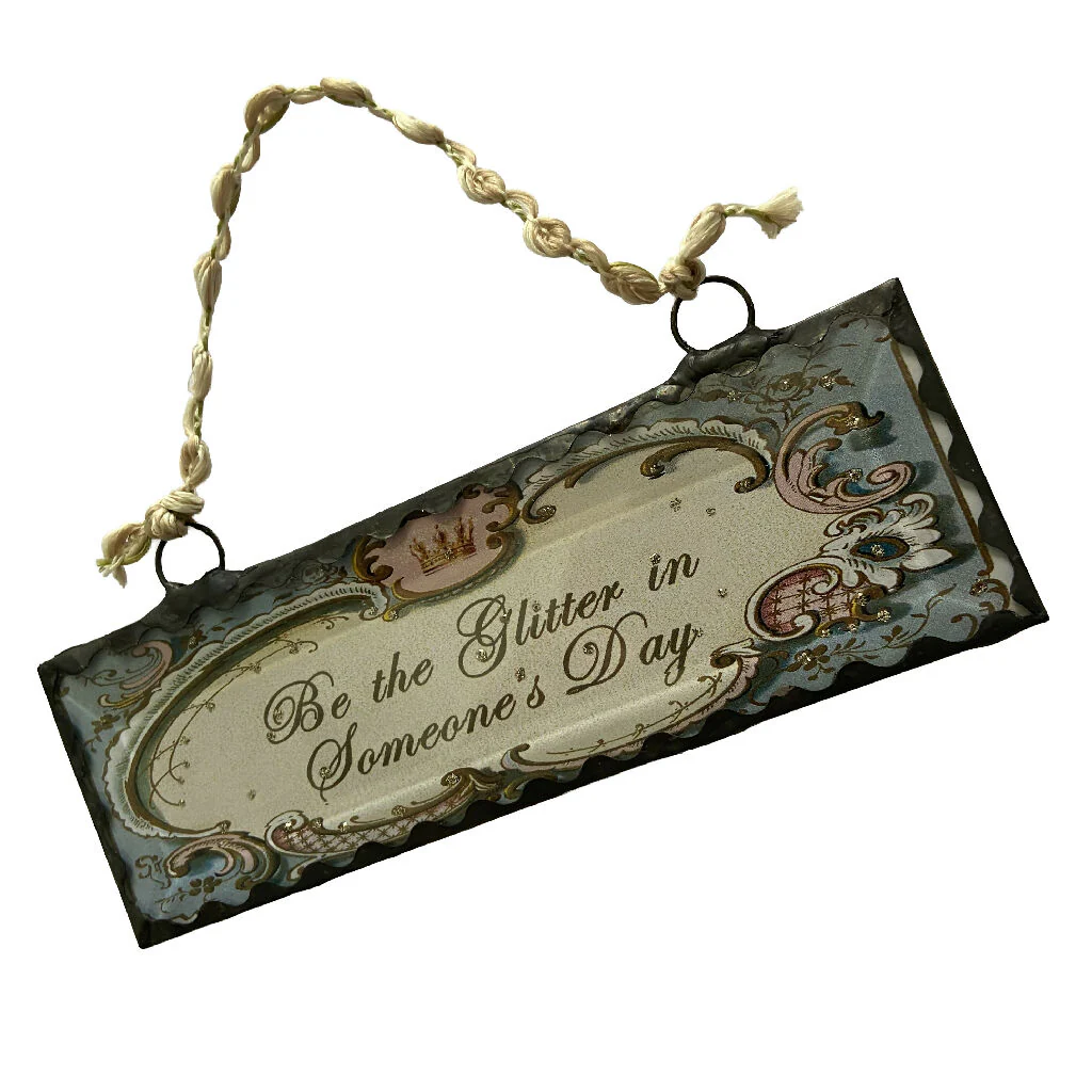 'Be the Glitter in Someone's Day' Hanging Vintage Friendship Token - Image 4