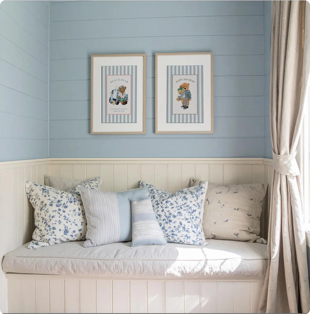 Beach Bear Striped Wall Art Summer Vibes - Image 3