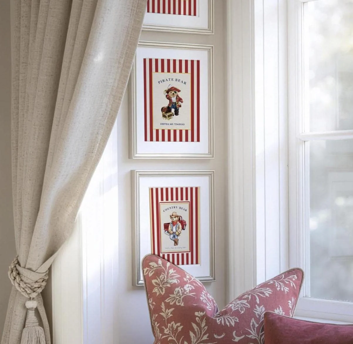 Bear Artwork Pirate Print Kids Room Decor - Image 3