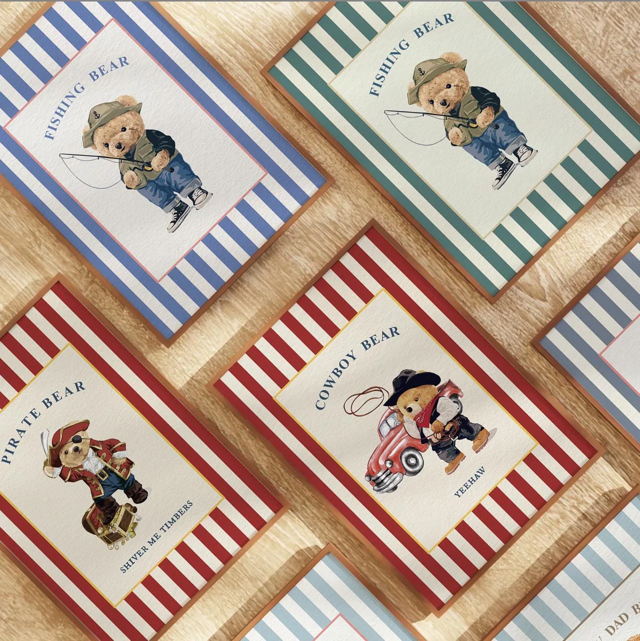 Bear Artwork Pirate Print Kids Room Decor - Image 8