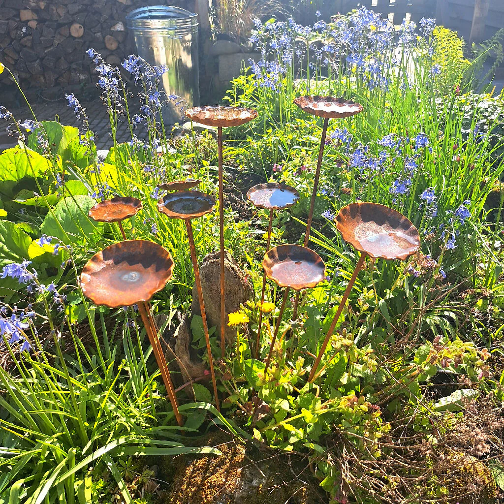 Bee Waterer with scallop detail. Garden Decor for Pollinator gardens - Image 4