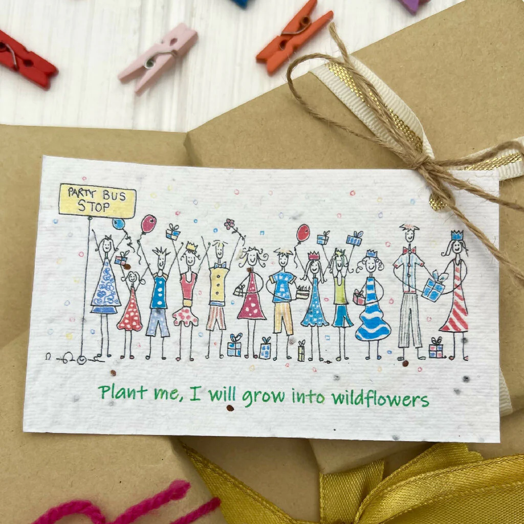 Birthday Seed Paper Gift Tags - Set of Four - Image 5