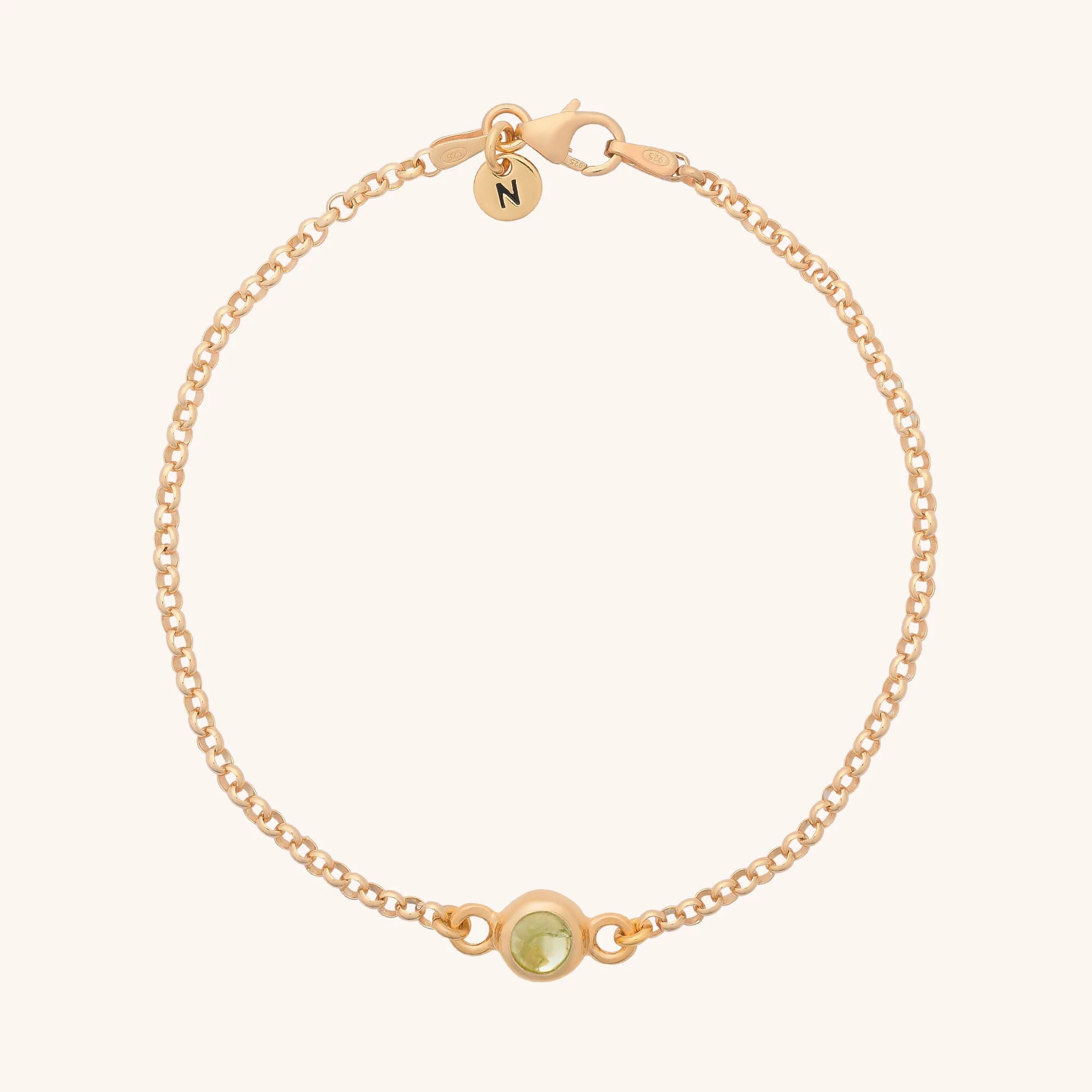 Birthstone Gem Dot Bracelet - August - Image 2