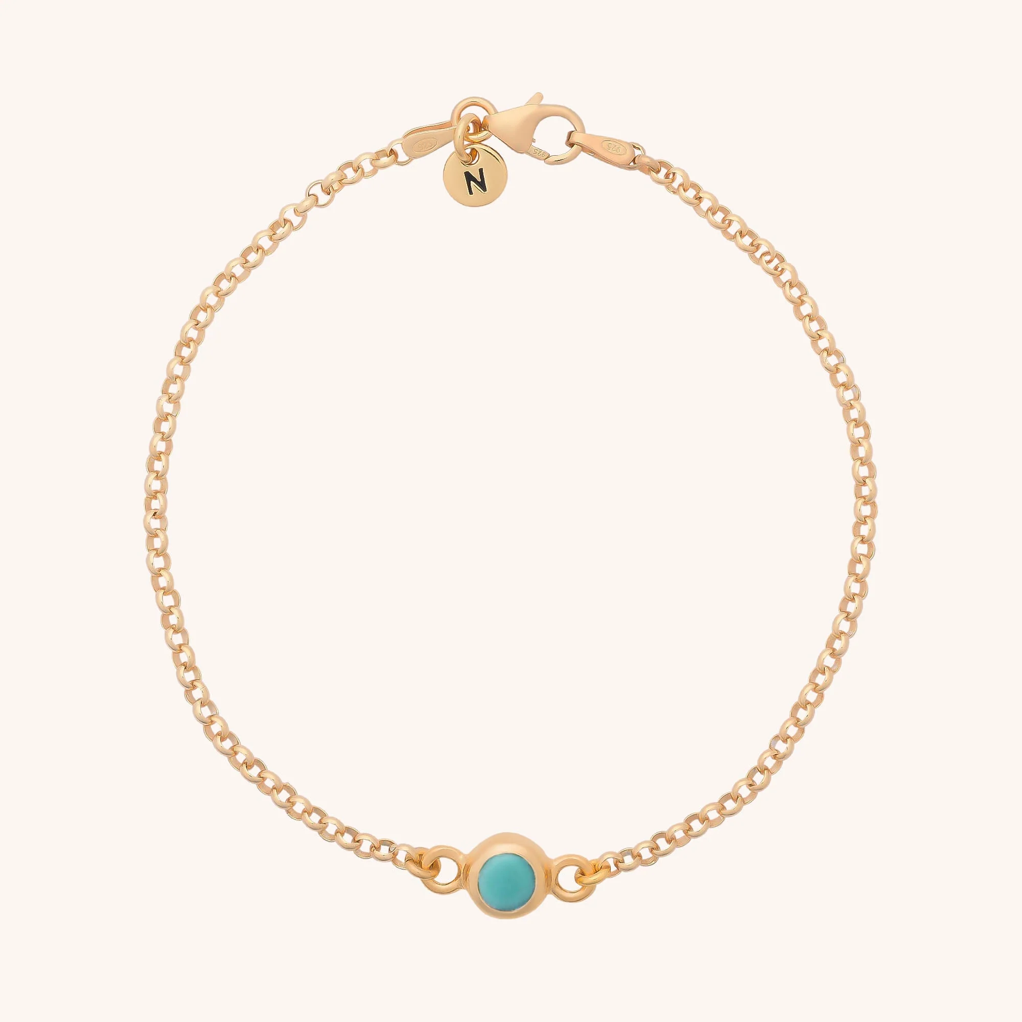Birthstone Gem Dot Bracelet - December