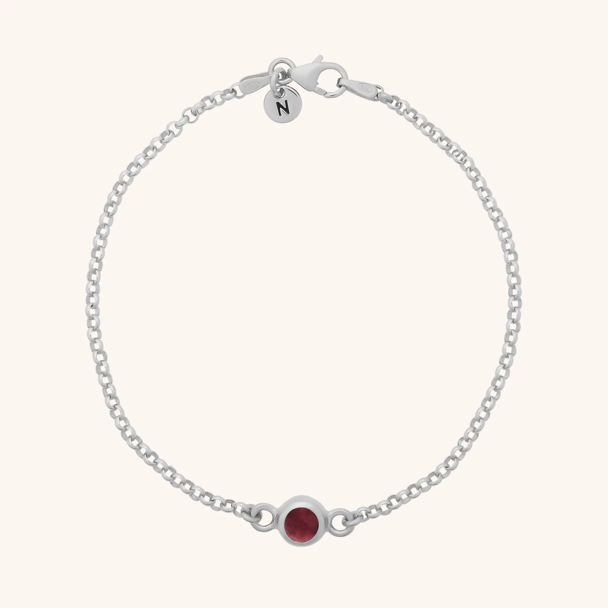 Birthstone Gem Dot Bracelet - January - Image 2
