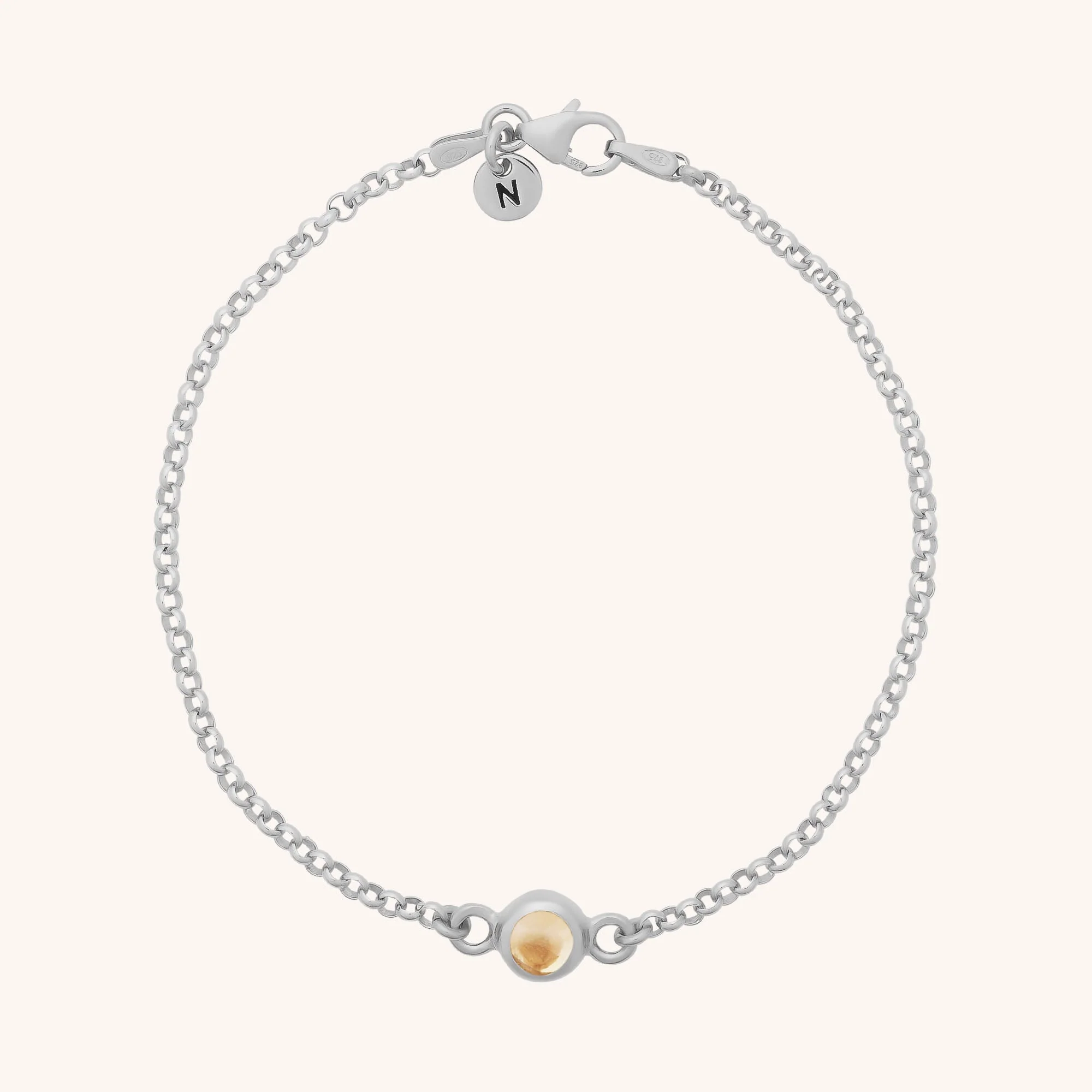 Birthstone Gem Dot Bracelet - November
