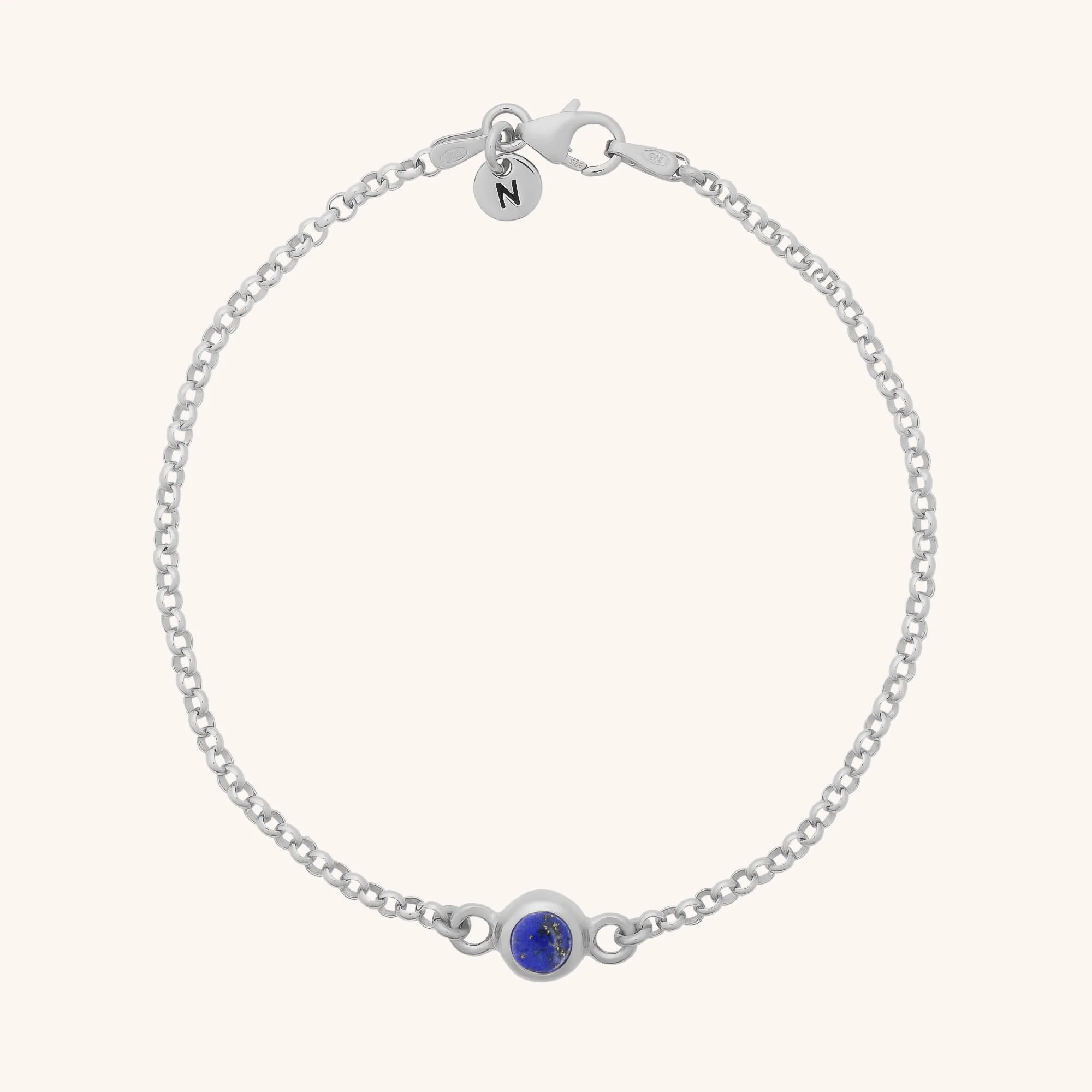 Birthstone Gem Dot Bracelet - September