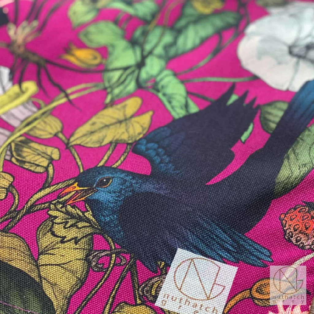Blackbird’s Breakfast Organic Cotton Tea Towel - Printed in the UK - Image 6
