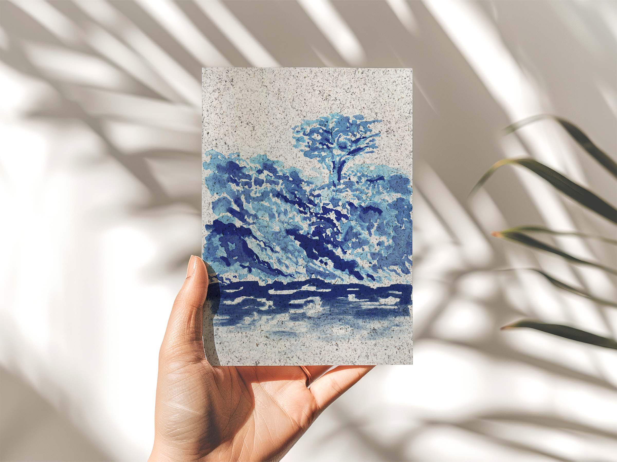 Blue Grebe | A5 | seaweed paper